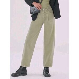 Anthropologie Pilcro Breaker Relaxed Jeans Light Wash Barrel Green Womens Sz 29